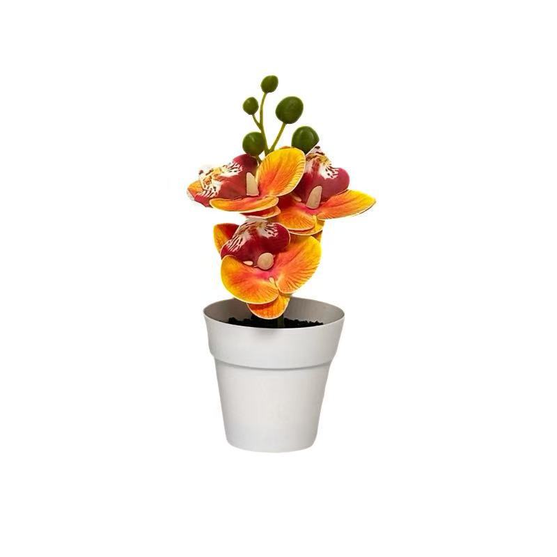 Lifelike Floral Orchid Arrangement for Home Decor