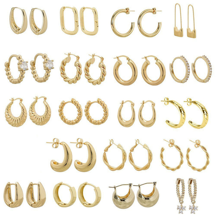 Sleek Curved Huggie Earrings Kalsten