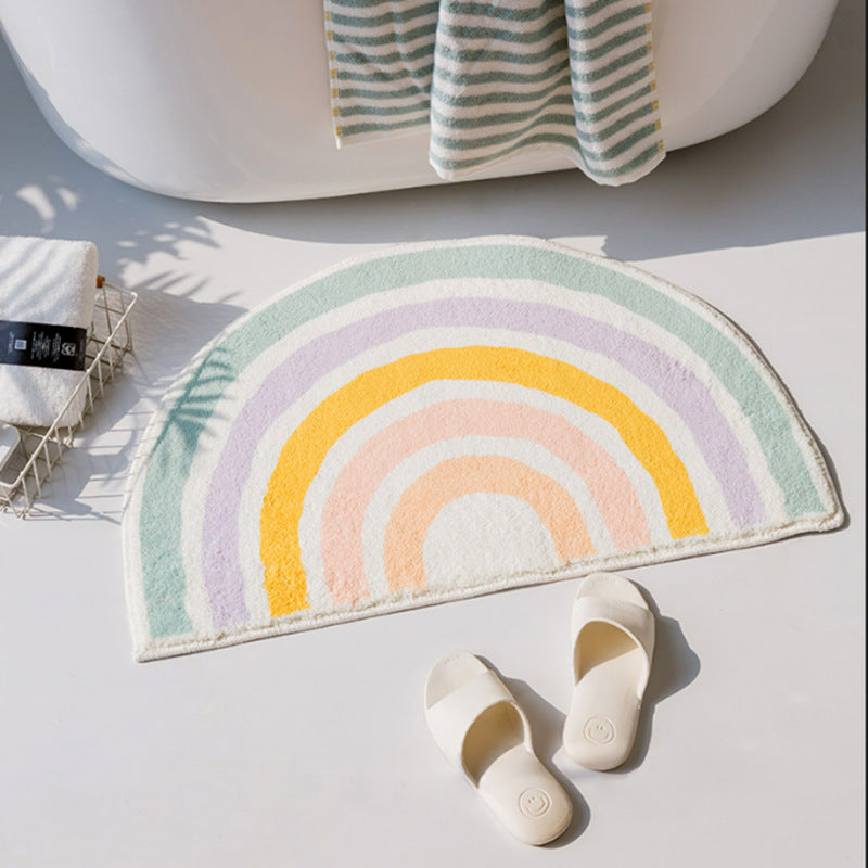 Rainbow-Themed Soft Plush Floor Mat Kalsten