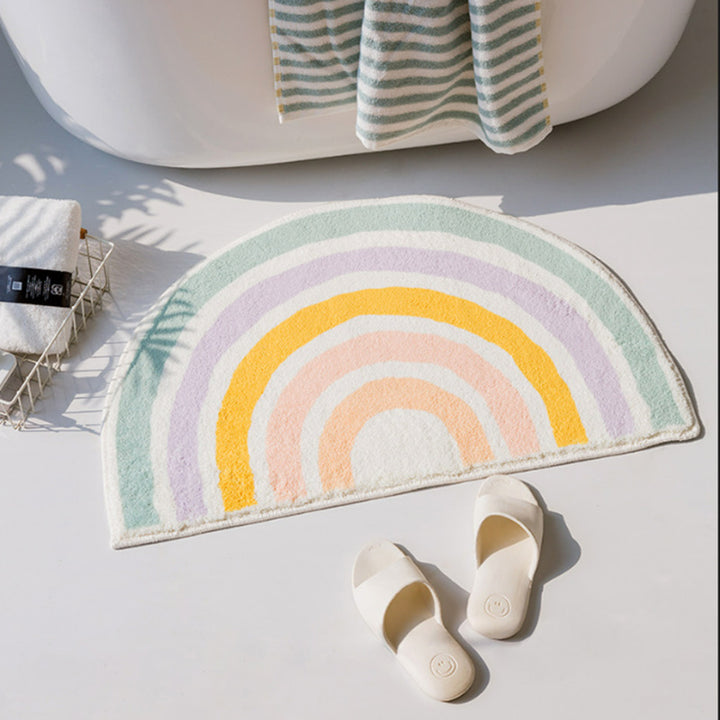 Rainbow-Themed Soft Plush Floor Mat Kalsten