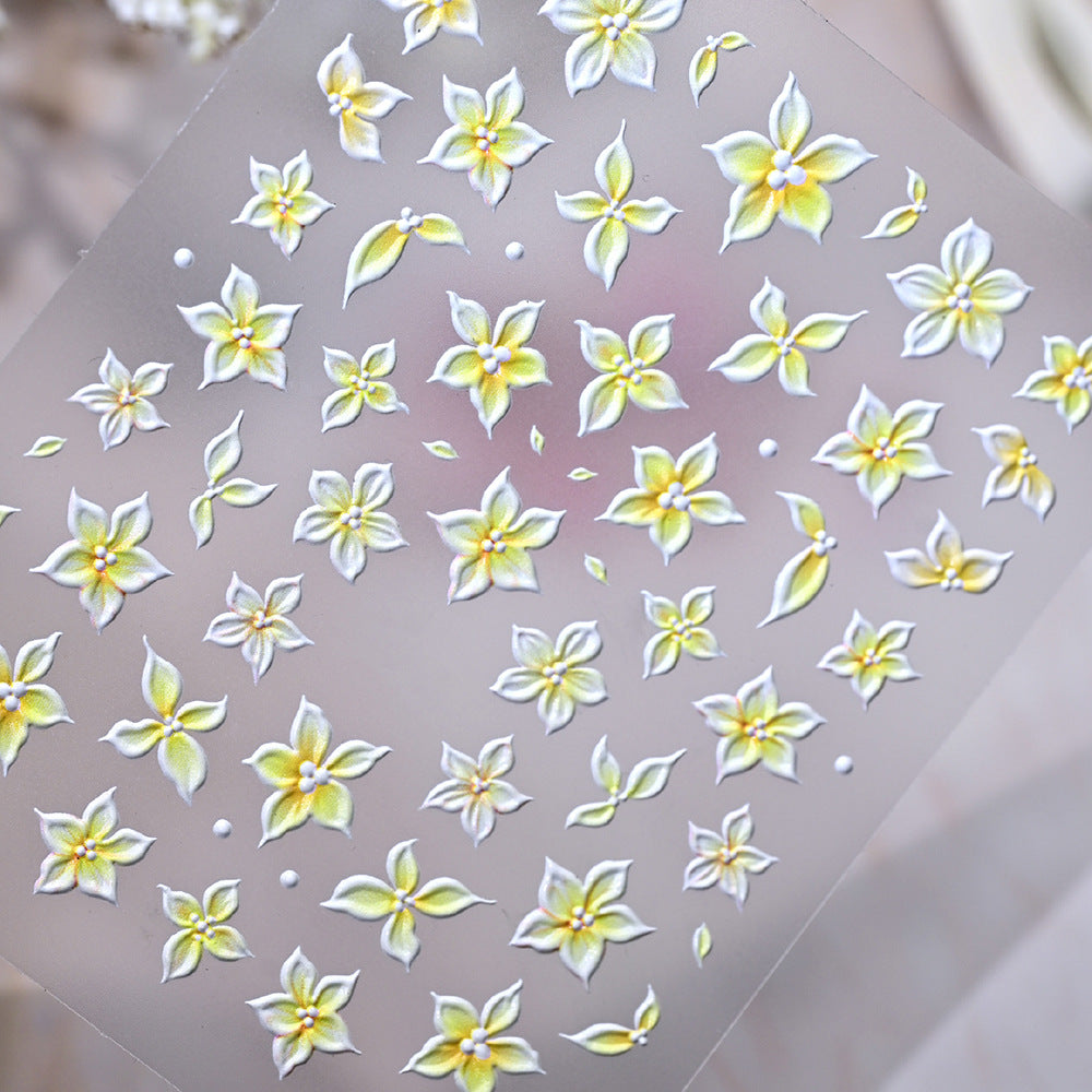 Floral Nail Art Decoration Stickers