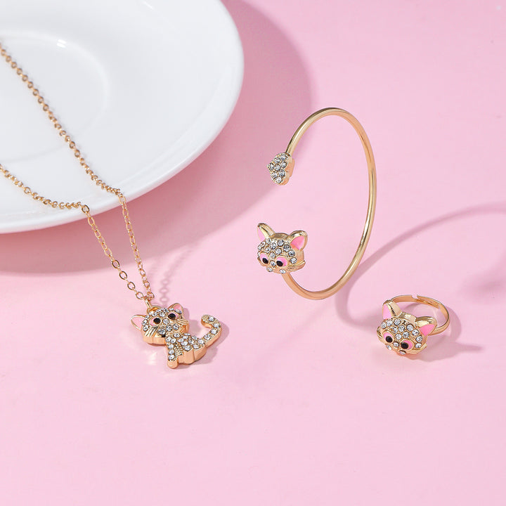 Playful Cat Jewelry Set Kalsten