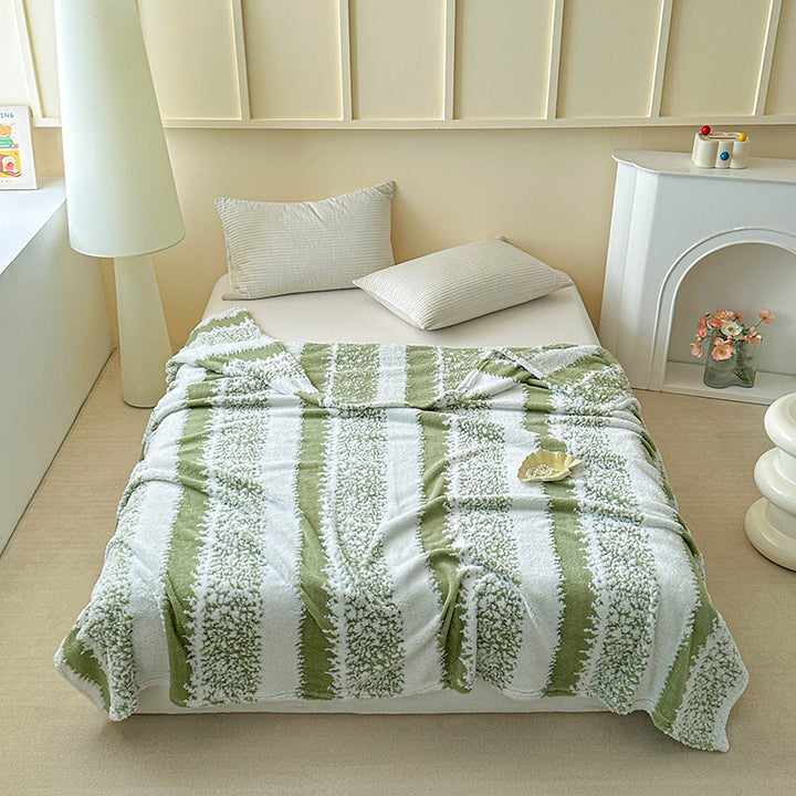 Plush Textured Throw Blanket