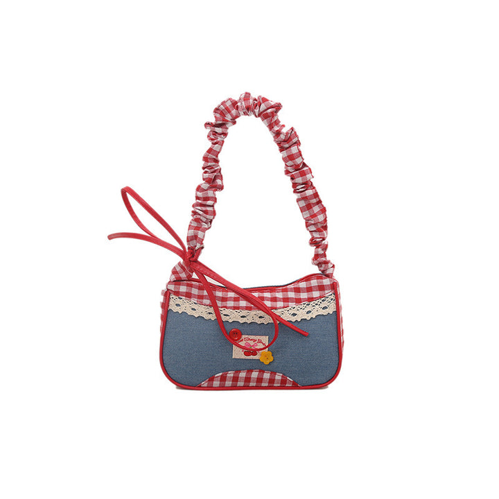 Retro Gingham Mini Crossbody Bag Kalsten
