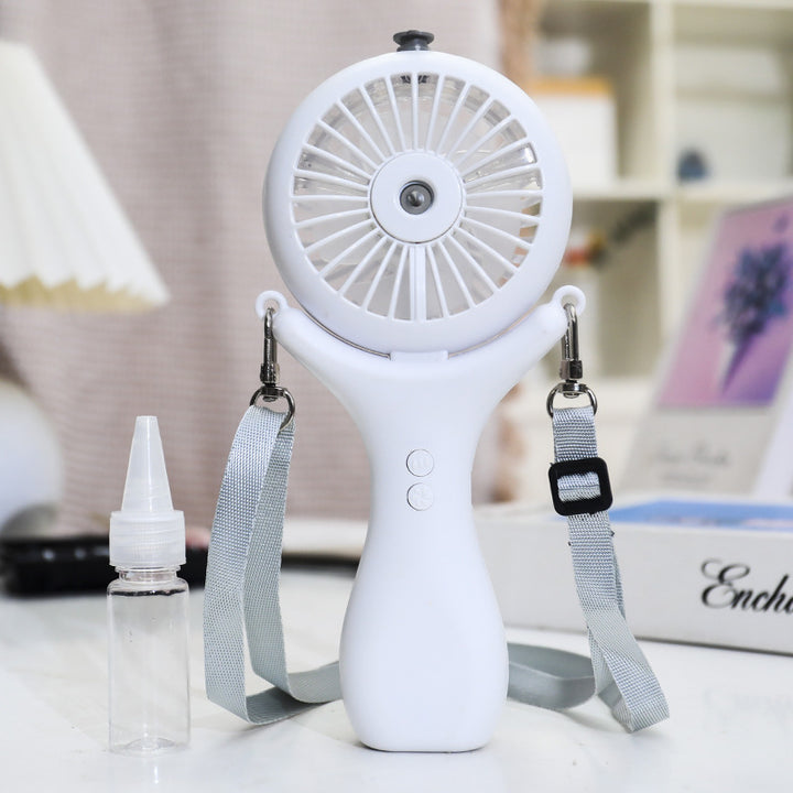Women portable mini hand fan with spray function and ergonomic design Kalsten