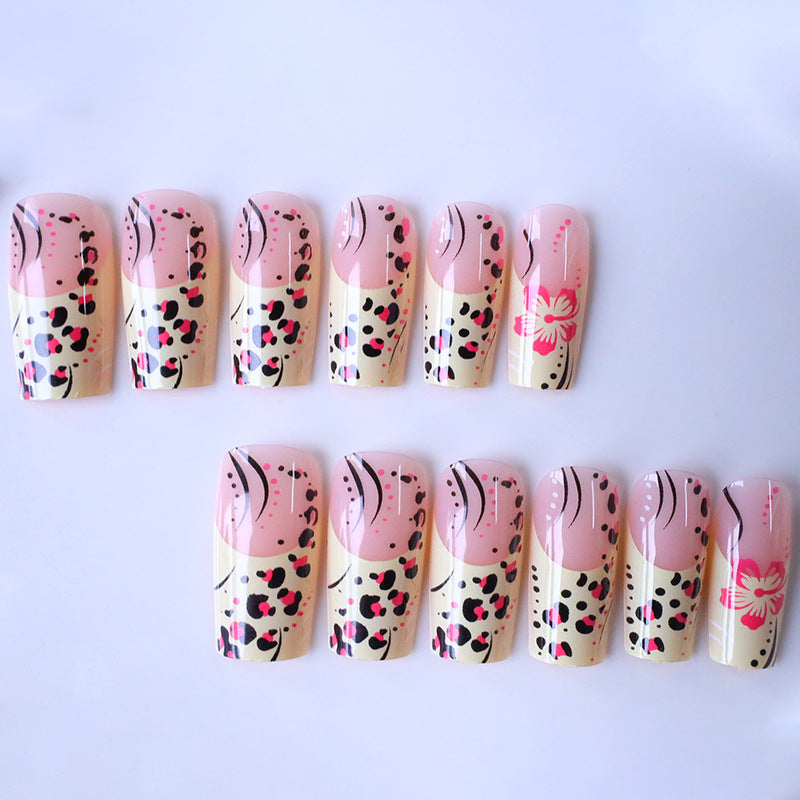 Stylish Floral Acrylic Nail Enhancements Kalsten