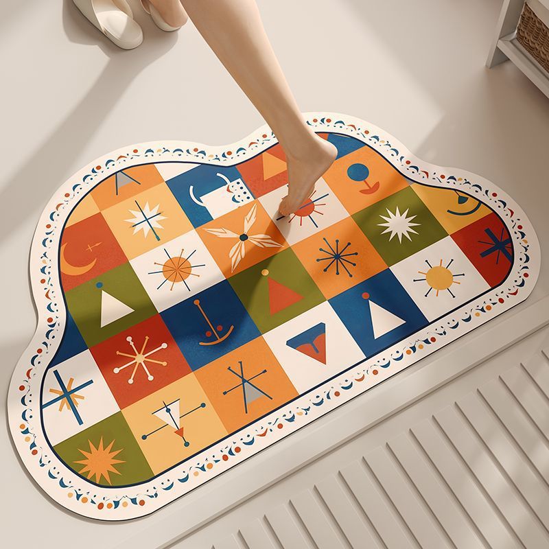 Playful Dog-Themed Decorative Bath Mat Kalsten