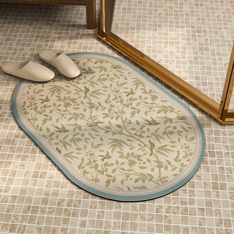 Ornate Floral Shower Mat Kalsten