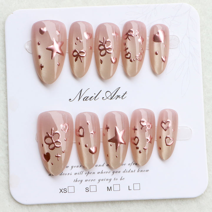 Artistic Decorative Press-On Nails Kalsten