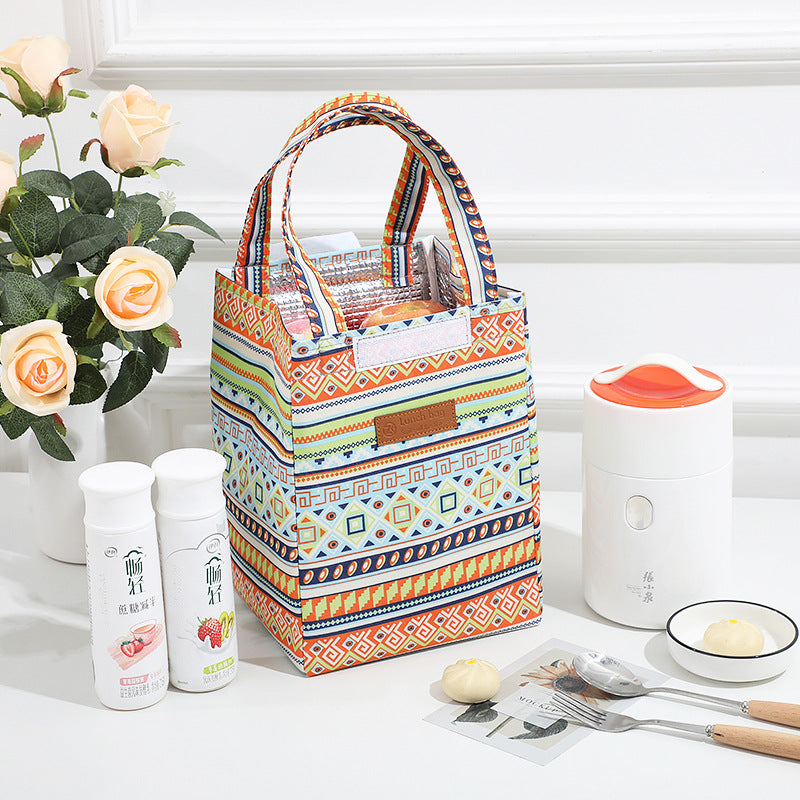 Floral Print Insulated Lunch Tote Kalsten