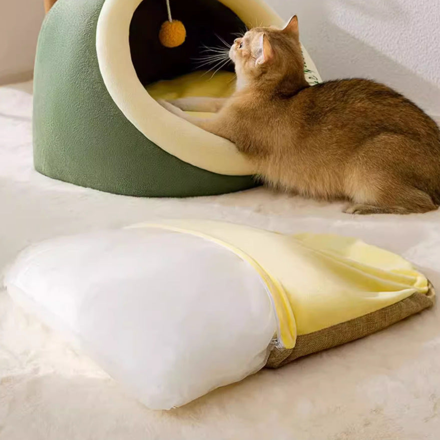 Cozy Fruit-Shaped Dog Bed