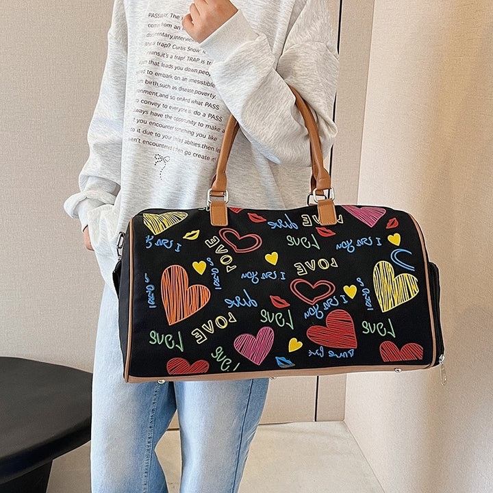 Graphic Print Travel Duffel Bag Kalsten