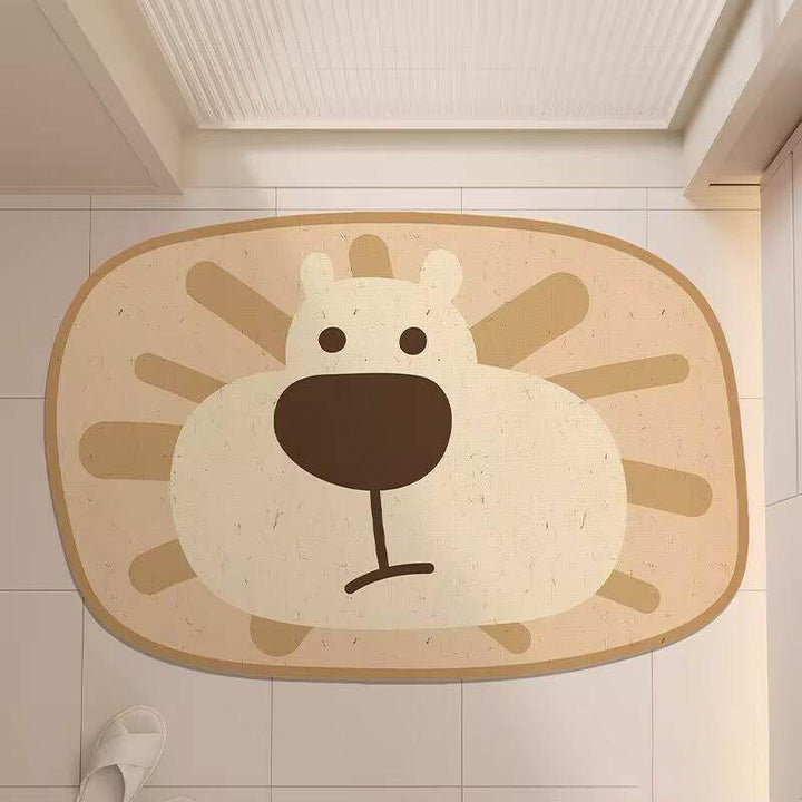 Cute Animal-Themed Bathroom Mat