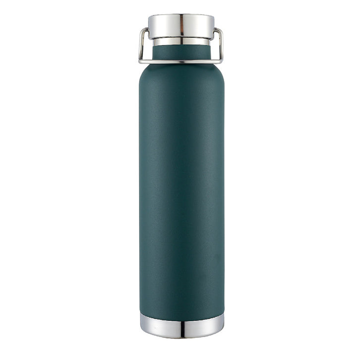 Double-Wall Vacuum Insulated Stainless Steel Water Bottle With Twist-Lock Carry Lid