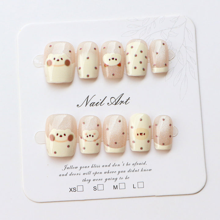 Cute Character-Inspired Press-On Nail Set