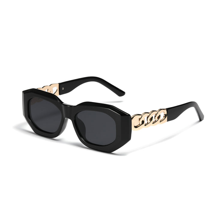 Ladies fashionable sunglasses with luxurious chain frame Kalsten