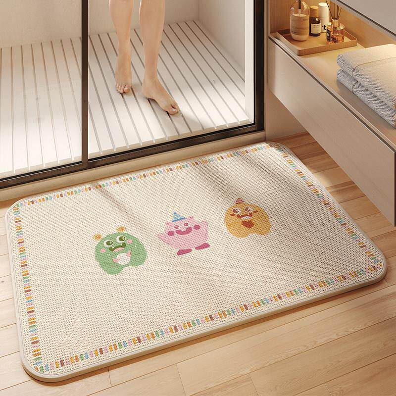 Cute Animal-Themed Non-Slip Bath Mat for Bathroom