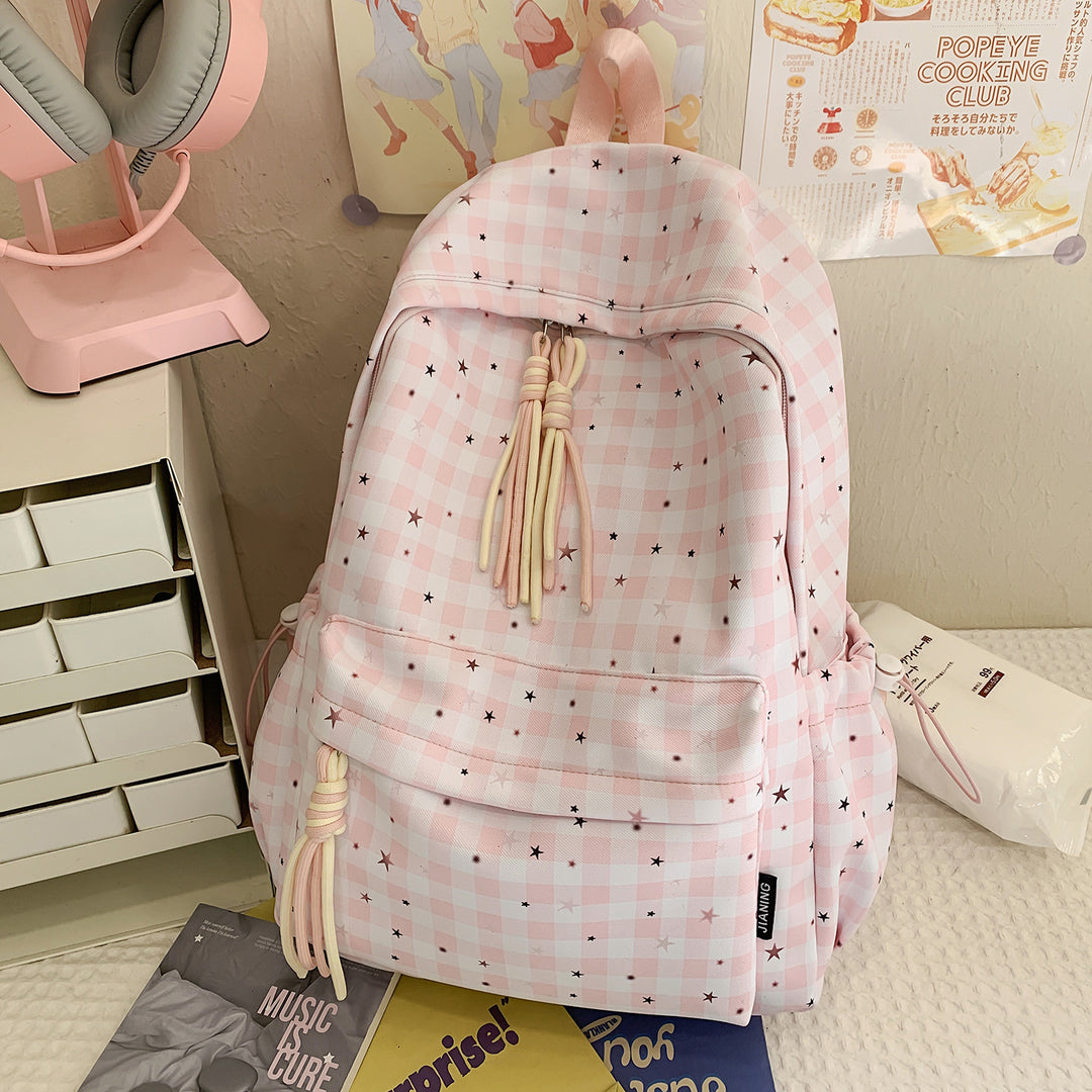 Cute Star-Embellished Daily Backpack Kalsten