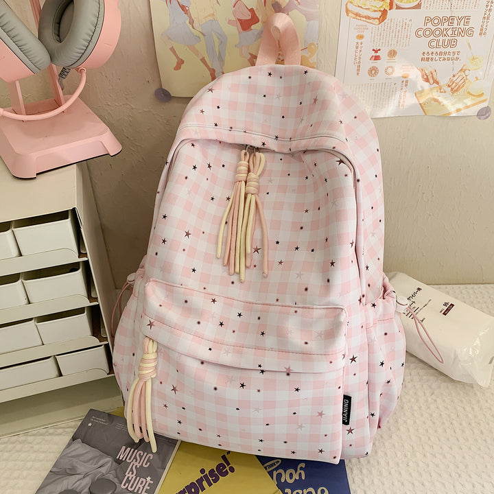Cute Star-Embellished Daily Backpack Kalsten
