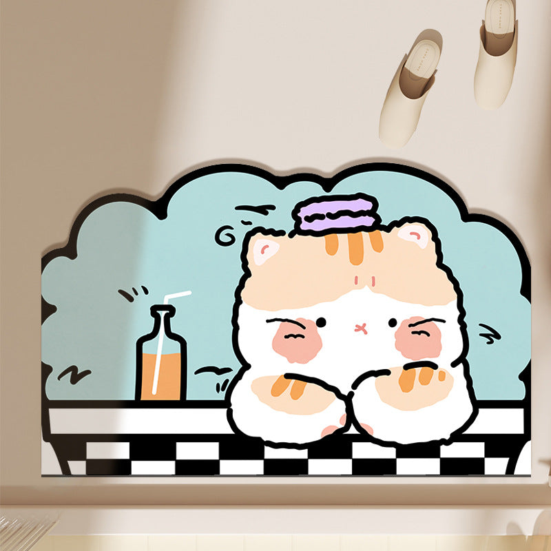 Playful Dog-Themed Mat