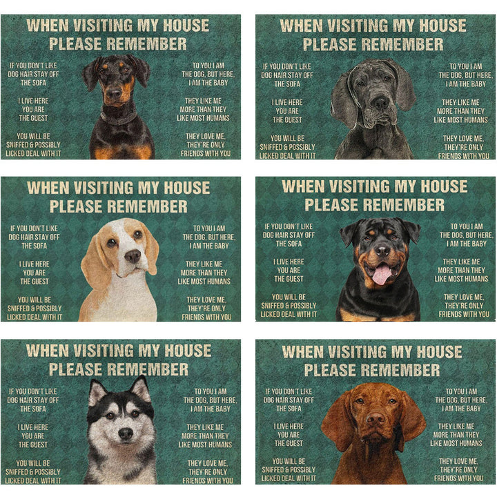 Fun Dog-Themed Door Mat Kalsten