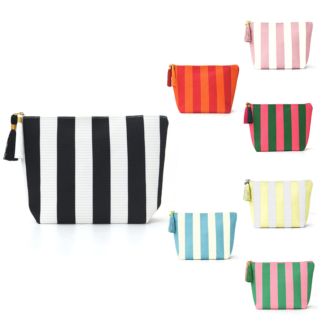 Cosmetic bag with sophisticated stripe pattern Kalsten