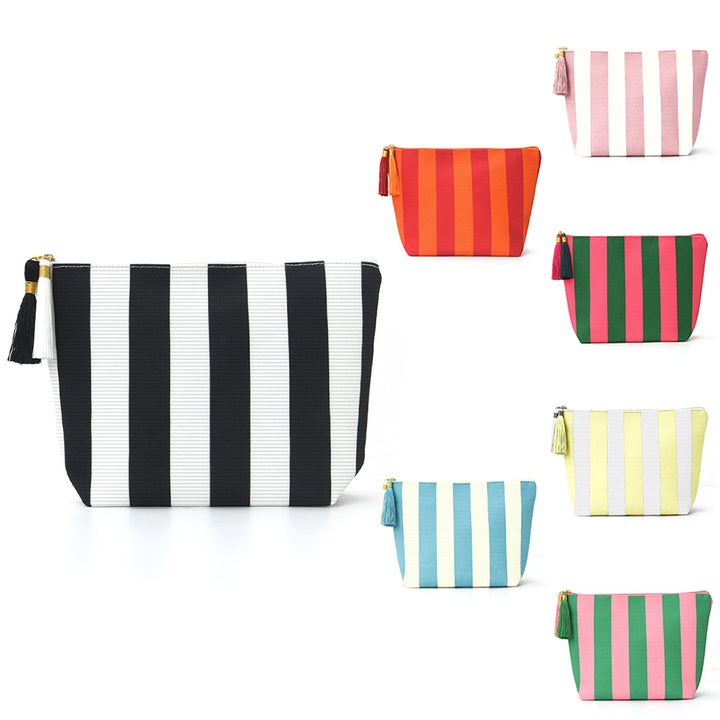 Cosmetic bag with sophisticated stripe pattern Kalsten