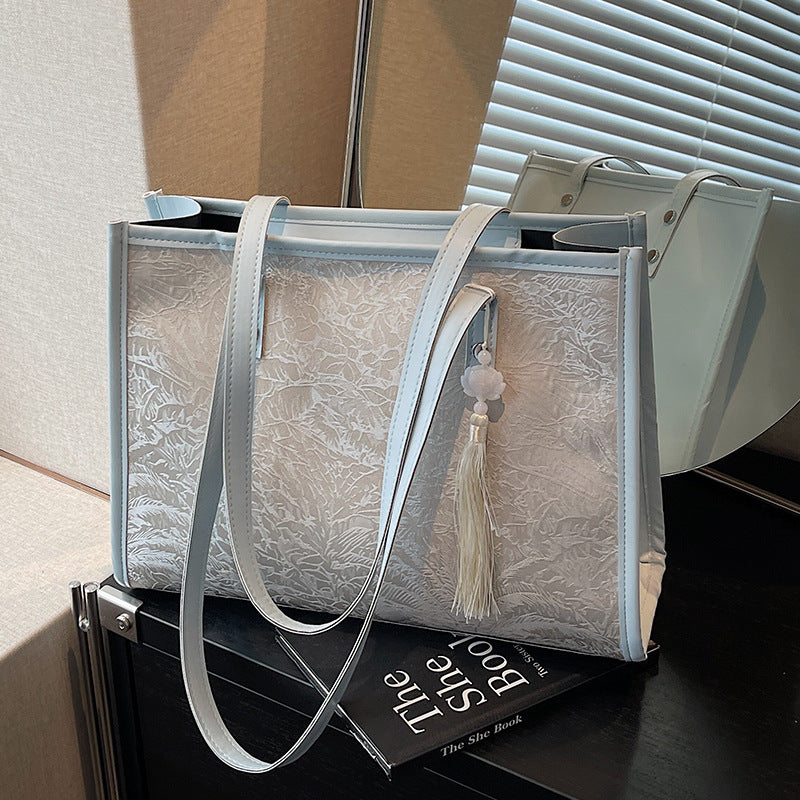 Elegant Textured Tote Bag