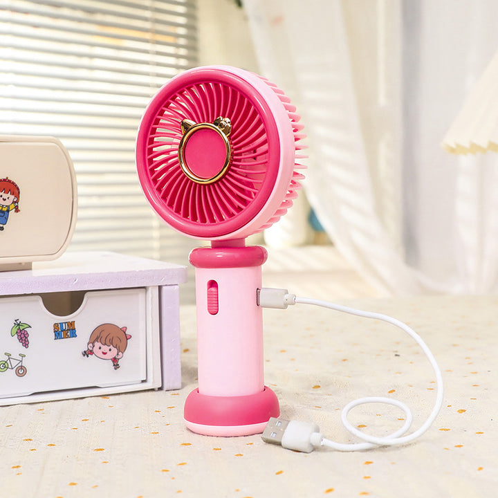 Women's Portable Hand Fan with Cute Animal Design Kalsten