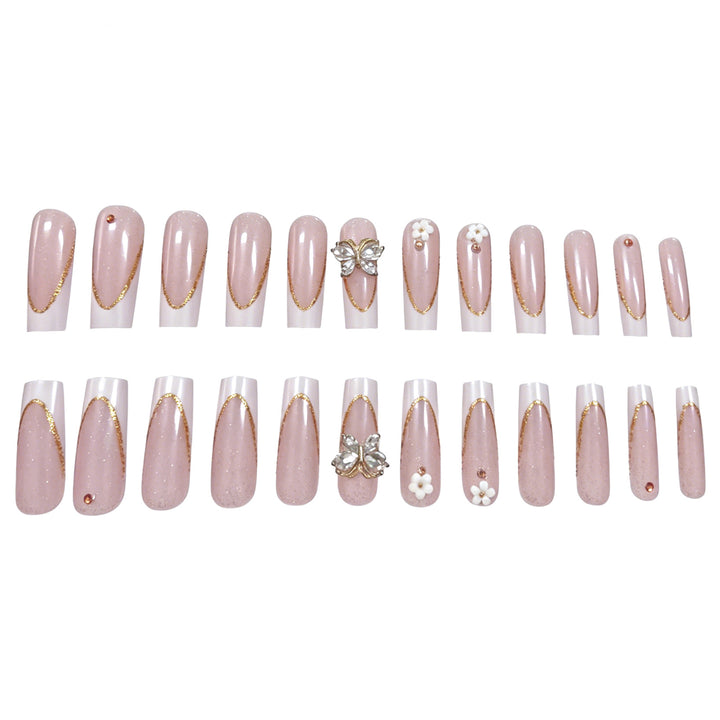 Elegant Floral Nail Art Extensions Kalsten