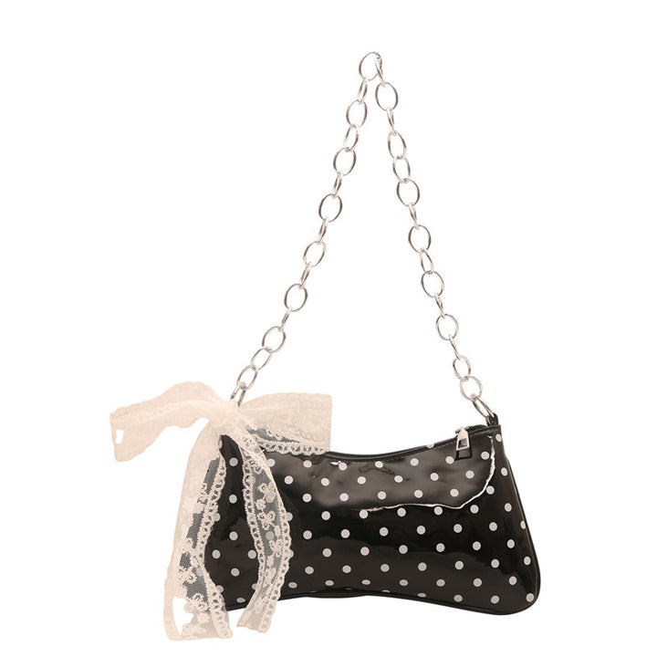 Charming Polka Dot Handheld Clutch