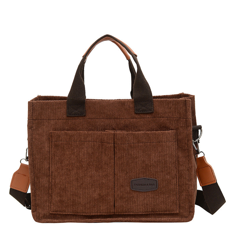 Casual Textured Shoulder Tote