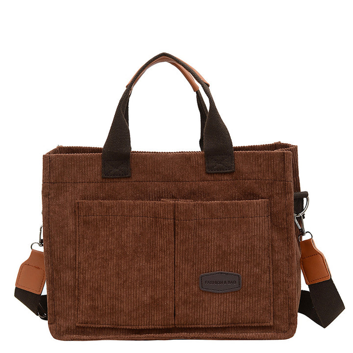 Casual Textured Shoulder Tote