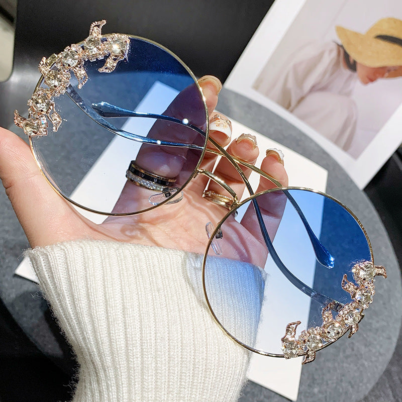 Ladies Glamorous Sunglasses with Sparkling Rhinestone Details Kalsten