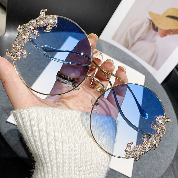 Ladies Glamorous Sunglasses with Sparkling Rhinestone Details Kalsten