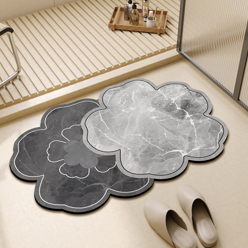 Floral-Shaped Decorative Bath Mat Kalsten