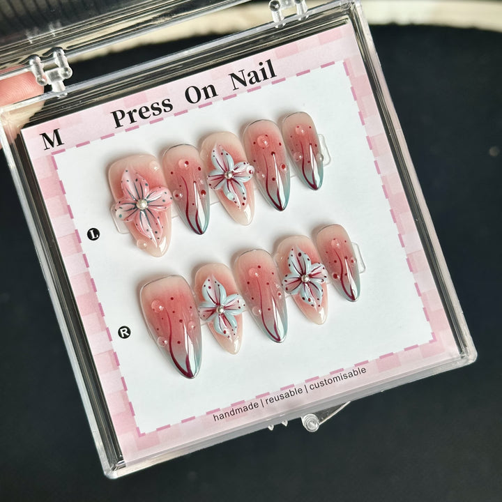 Artistic Reusable Press-On Nail Set