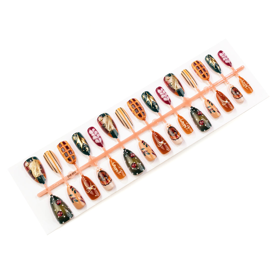 Artistic Seasonal Press-On Nail Art Set Kalsten