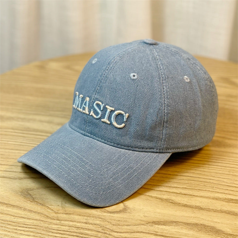 Women's Embroidered Denim Baseball Cap Kalsten