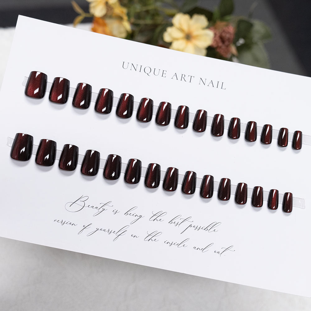 Glossy Acrylic Press-On Nail Set
