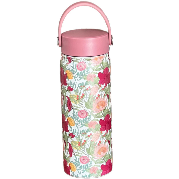 Women Trendy Flower Thermos Bottle Kalsten