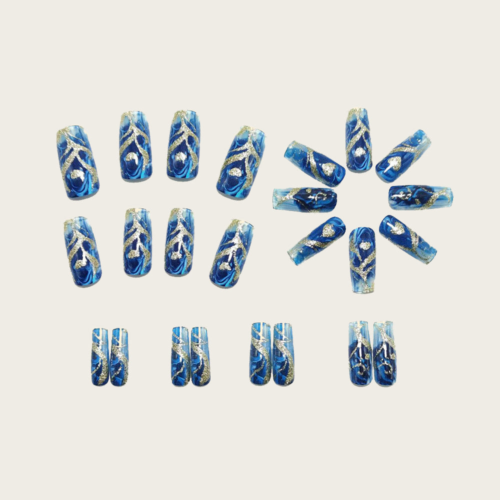 Nail art in maritime elegance design Kalsten