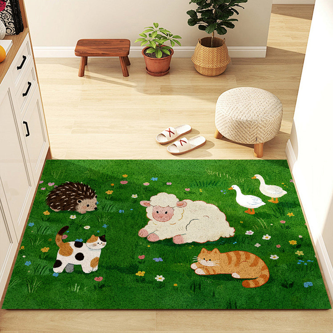 Cute Cartoon Duck Themed Area Rug