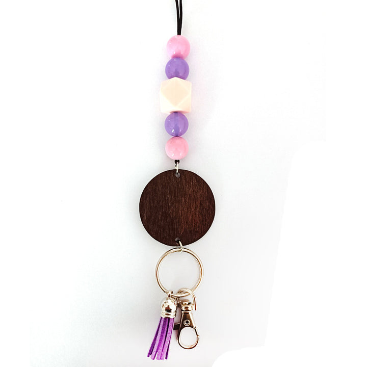 Wooden Beaded Keychain Holder Kalsten