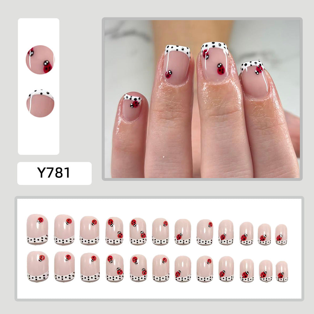 Nail art with cute ladybug designs Kalsten