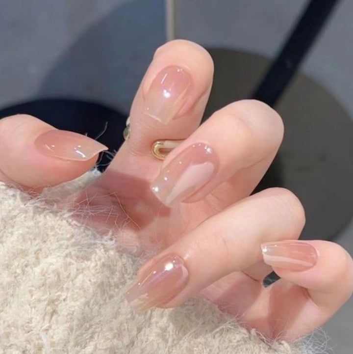 Long-Lasting Glossy Press-On Nail Set