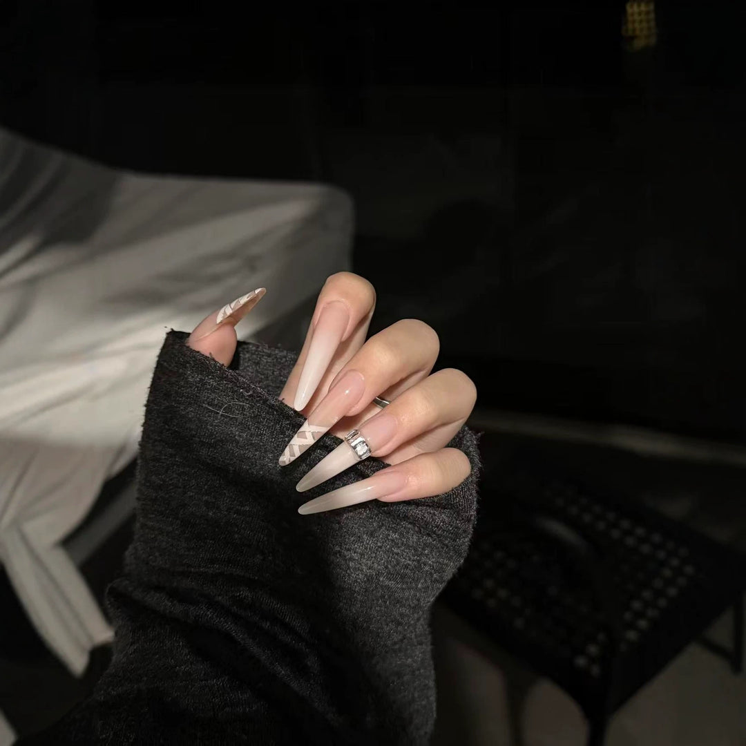 Long Stiletto Press-On Nail Extensions