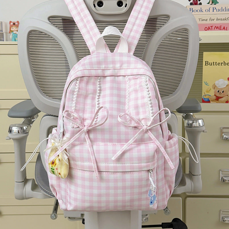 Playful Bunny-Ear Patterned Backpack Kalsten