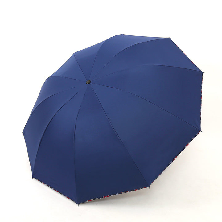 Ladies umbrella with floral design and reinforced frame Kalsten