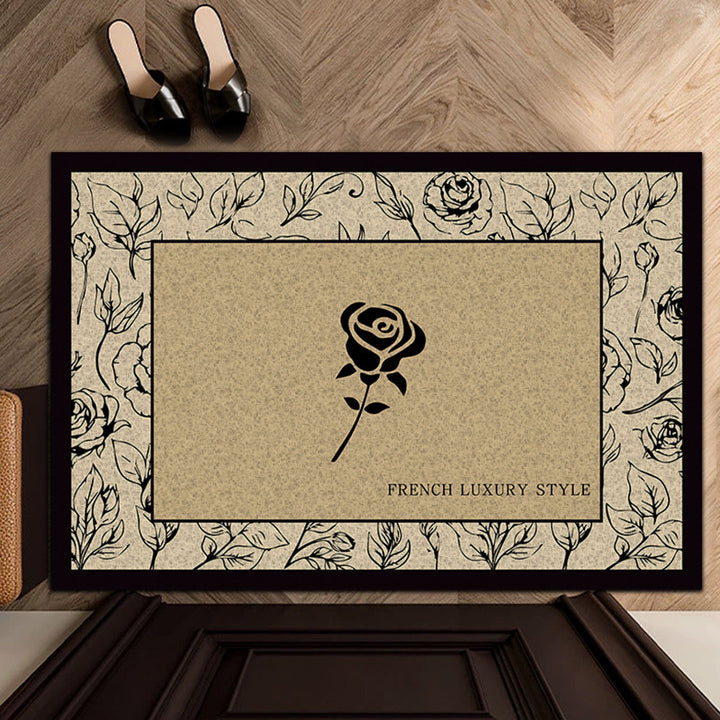 Elegant Floral Welcome Mat Kalsten
